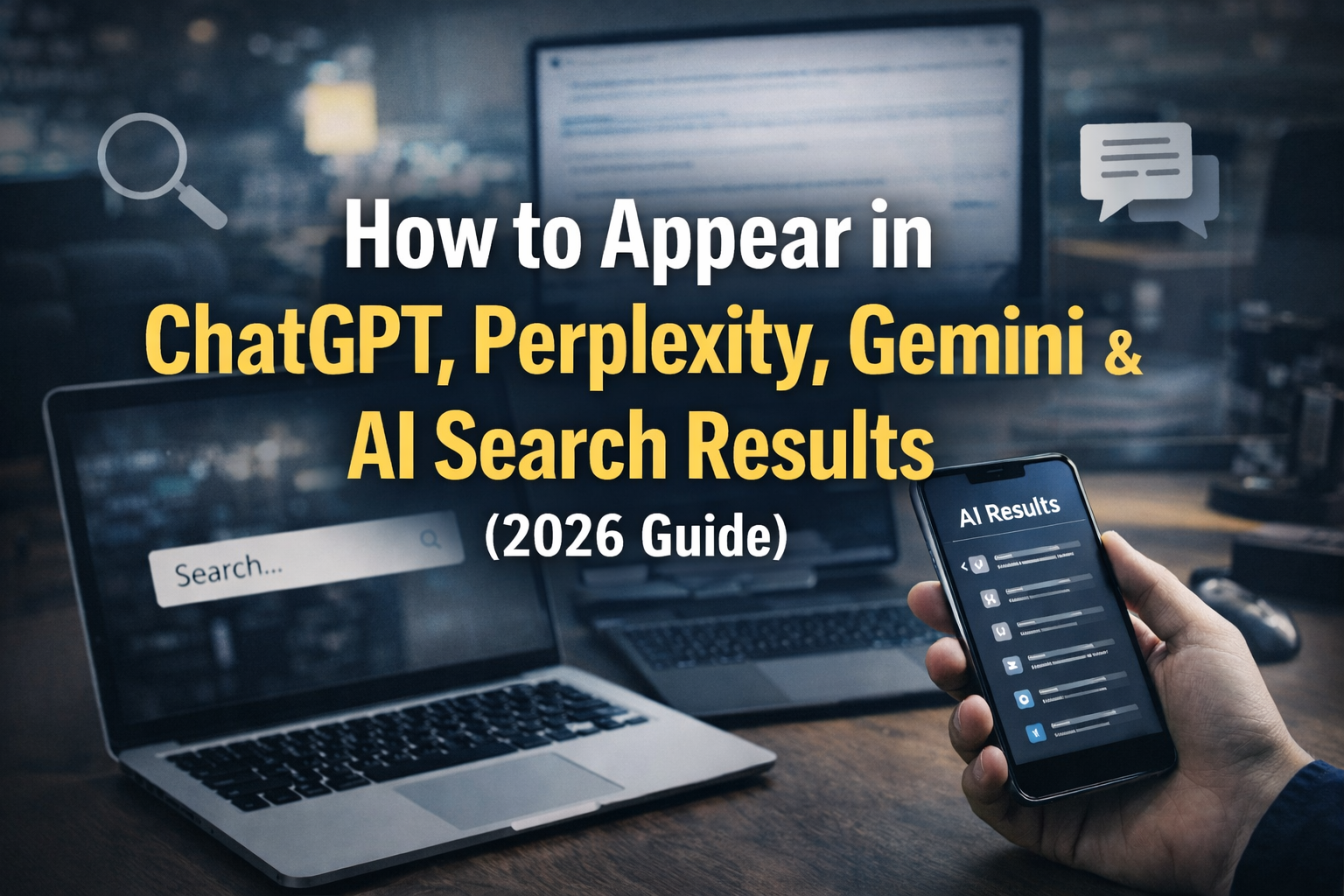 How to Appear in ChatGPT, Perplexity, Gemini & AI Search Results (2026 Guide)